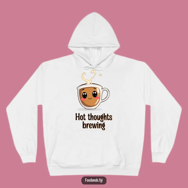 Funny Coffee Cup Steam Hoodie - Warm & Whimsical Winter Wear
