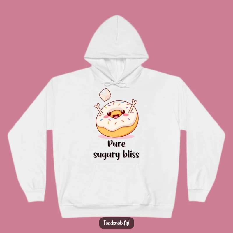 Funny Donut Sugar Toss Hoodie: Cozy Up with Sweet Joy and Humorous Sprinkles