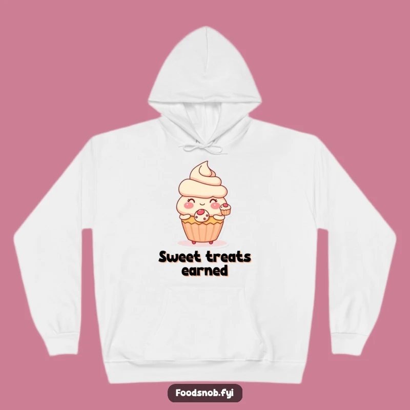 Funny Sweetheart Cupcake Hoodie: Cozy Kindness for Chilly Days