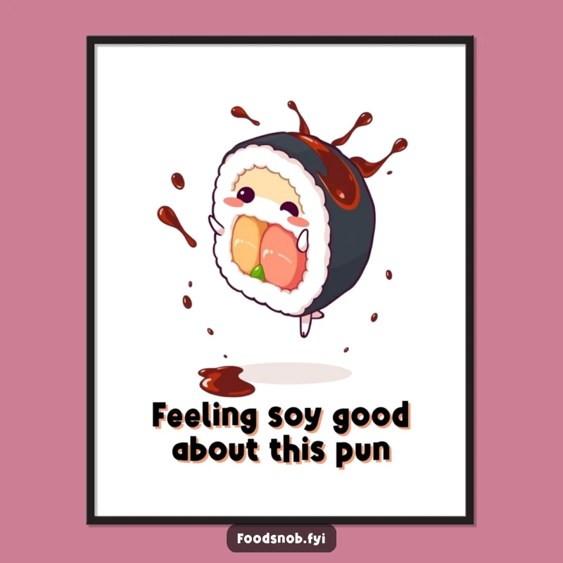 Free Printable Sushi Cartwheel Wall Art Funny Downloadable Decor