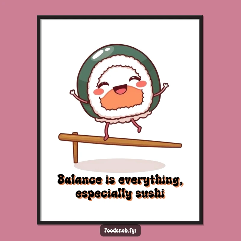 Free Printable Wall Art: Sushi Dancer - Fun Downloadable Decor