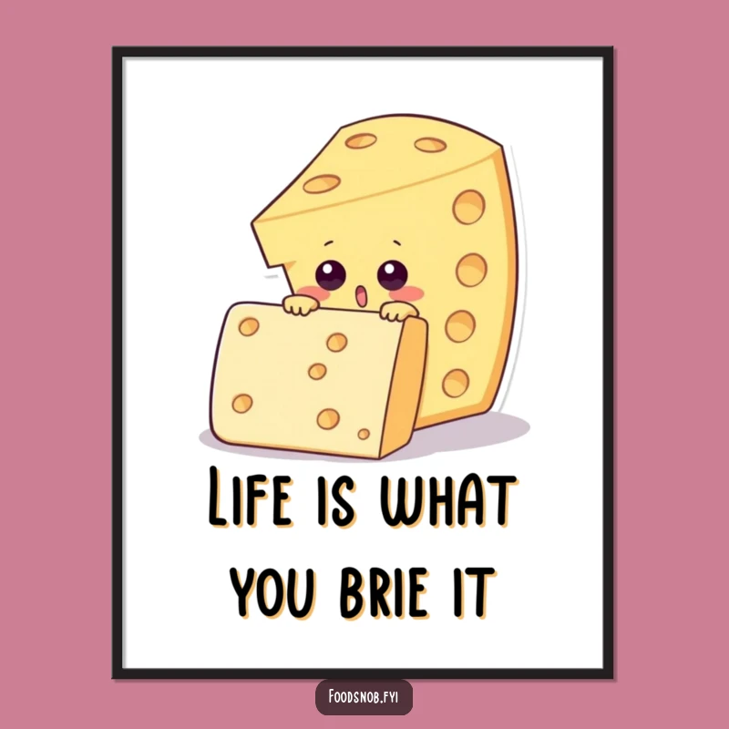 Free Printable Cheese Wall Art: Funny Cracker Surprise Decor for Foodie Fun