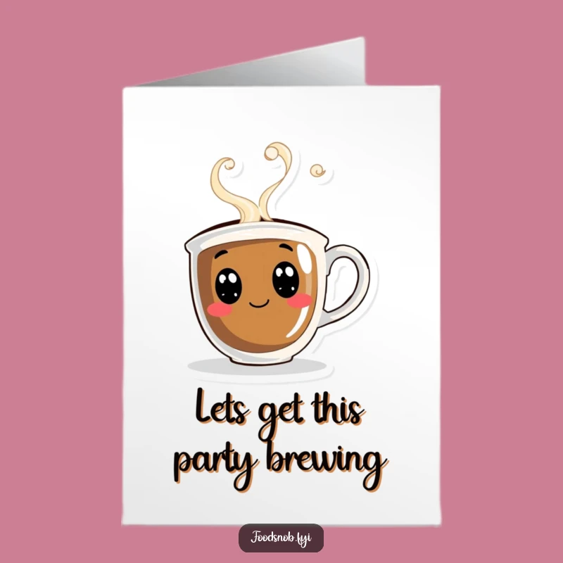 Free Printable Coffee Cup Birthday Card - Wake Up & Celebrate - Funny Downloadable Gift