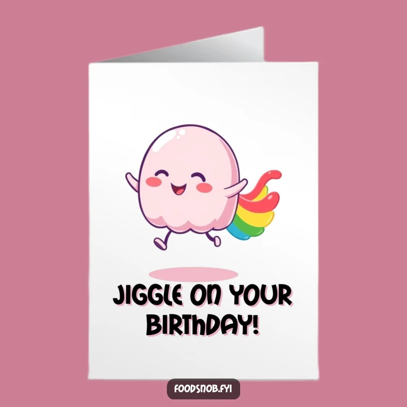 Free Printable Jelly Birthday Card: Bouncy Fun Downloadable, Perfect DIY Gift