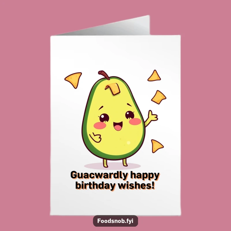 Free Printable Birthday Card: Juggling Avocado for a Hilarious Downloadable Gift Fiesta