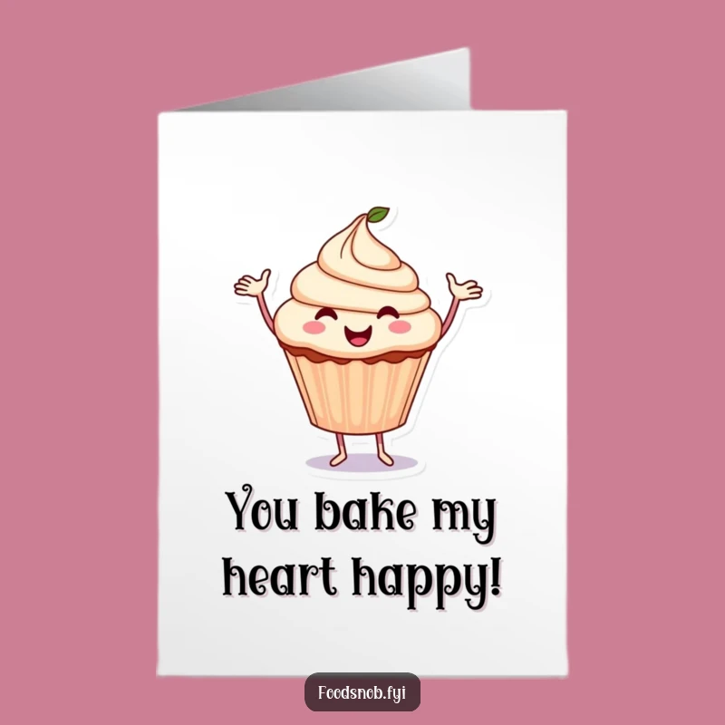 Free Printable Congrats Card: Dancing Cupcake, Hilarious Downloadable Gift for Sweet Success