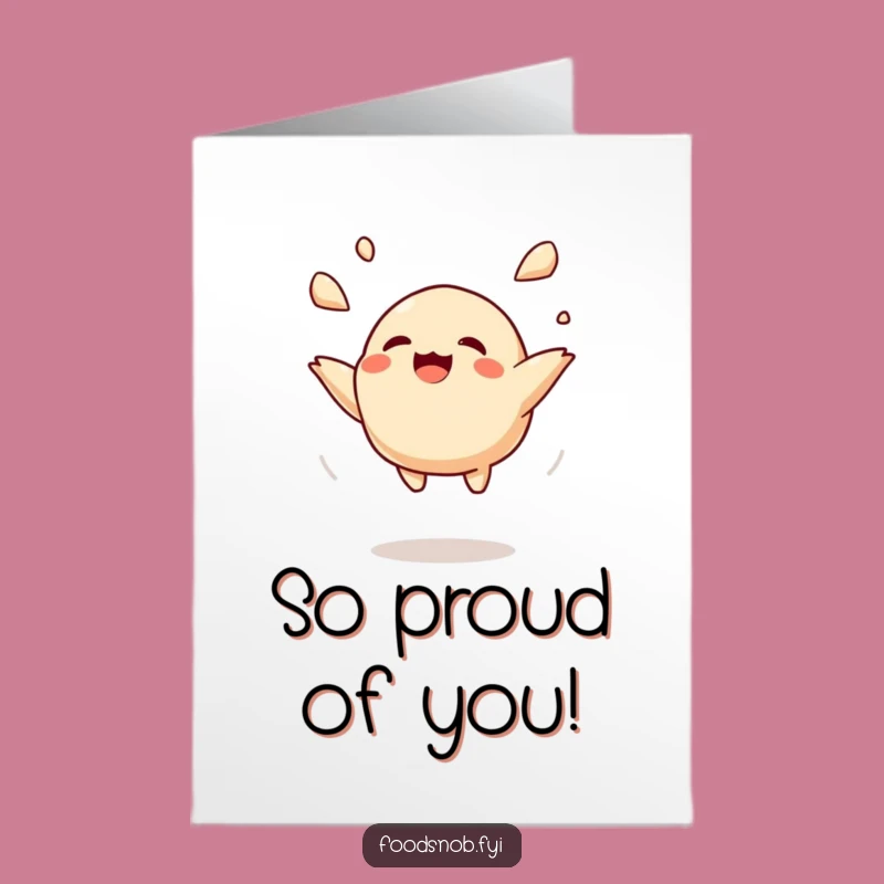 Free Printable Congratulations Card: Joyful Dumpling Toss for Big Wins