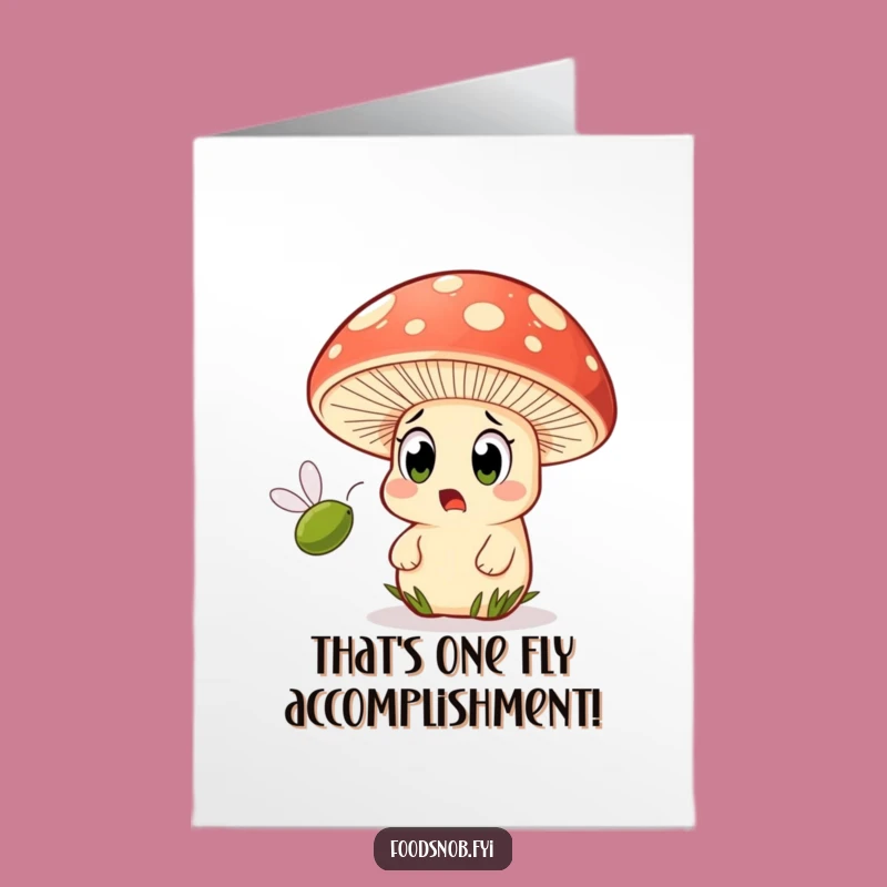 Free Printable Congrats Card: Mushroom & Olive Surprise, Downloadable Celebration!