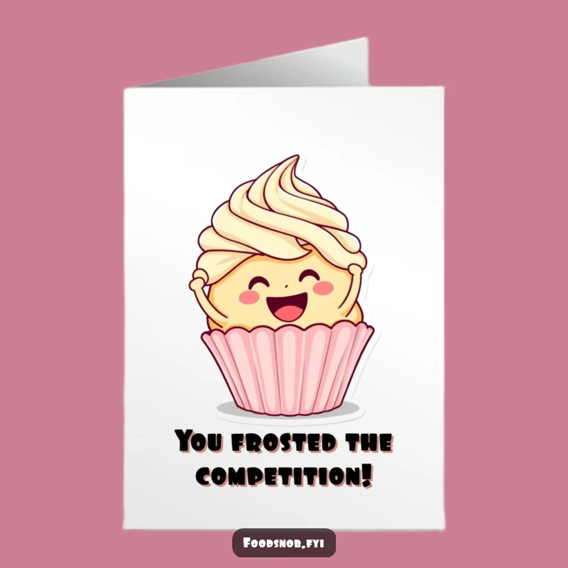 Free Printable Funny Cupcake Congrats Card: Sweet Achievement!