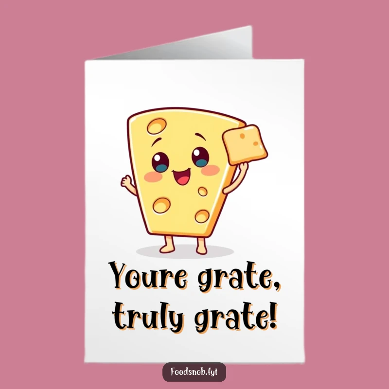 Cheesy Free Printable Congratulations Card: Cheese's Cracker Flair, Downloadable Humorous Gift