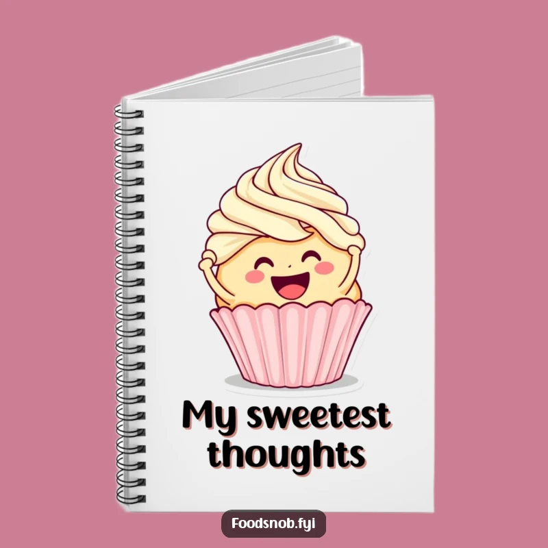 Funny Cupcake Frosting Notebook - Jot Down Sweet Ideas