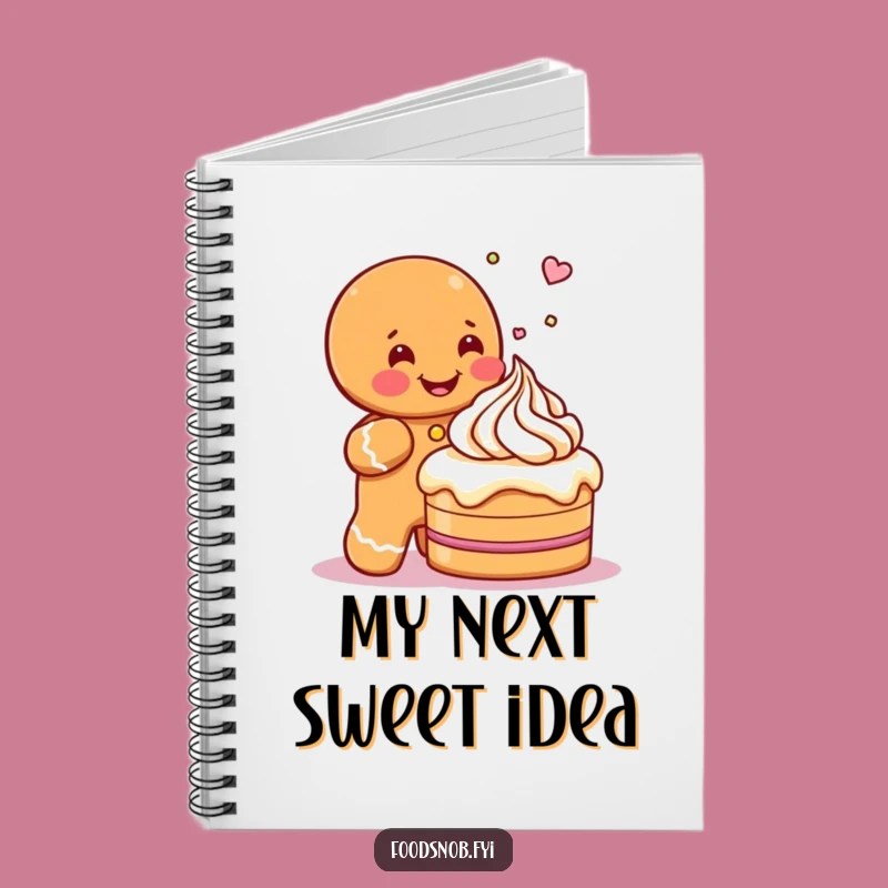 Funny Gingerbread Man Notebook - Jot Down Sweet Ideas