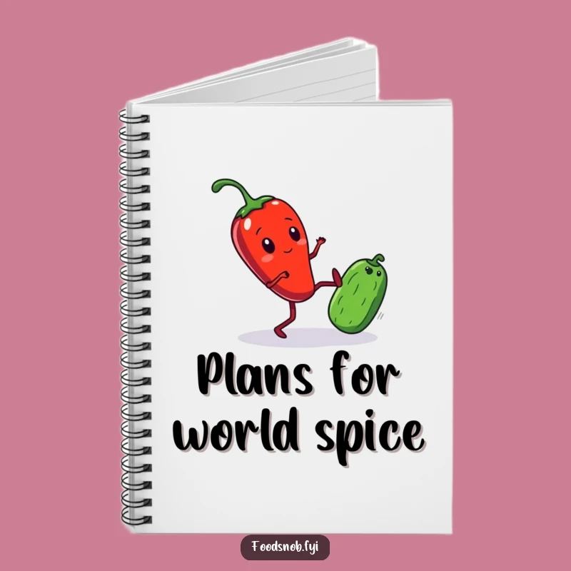 Funny Notebook: Kicking Chili Pepper for Creative Ideas