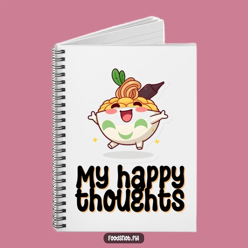 Funny Ramen Bowl Notebook - Jot Down Ideas with Noodle Enthusiasm
