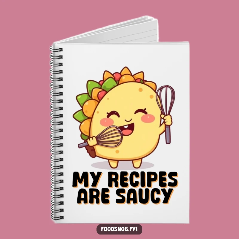 Funny Taco Chef Notebook, Jot Down Recipes with a Wink!