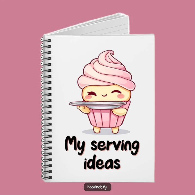 Funny Winking Cupcake Notebook - Jot Down Sweet Ideas