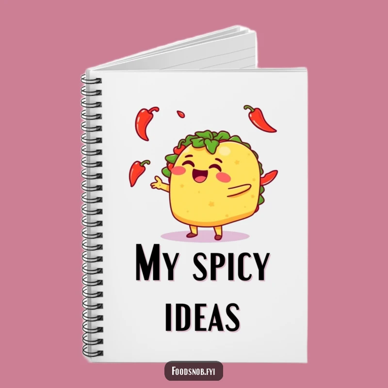 Funny Taco Juggling Peppers Notebook: Jot Down Ideas with This Hilarious & Inspiring Journal!