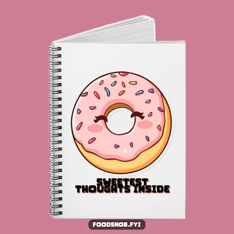 Funny Winking Donut Sprinkles Notebook: Jot Down Sweet Ideas