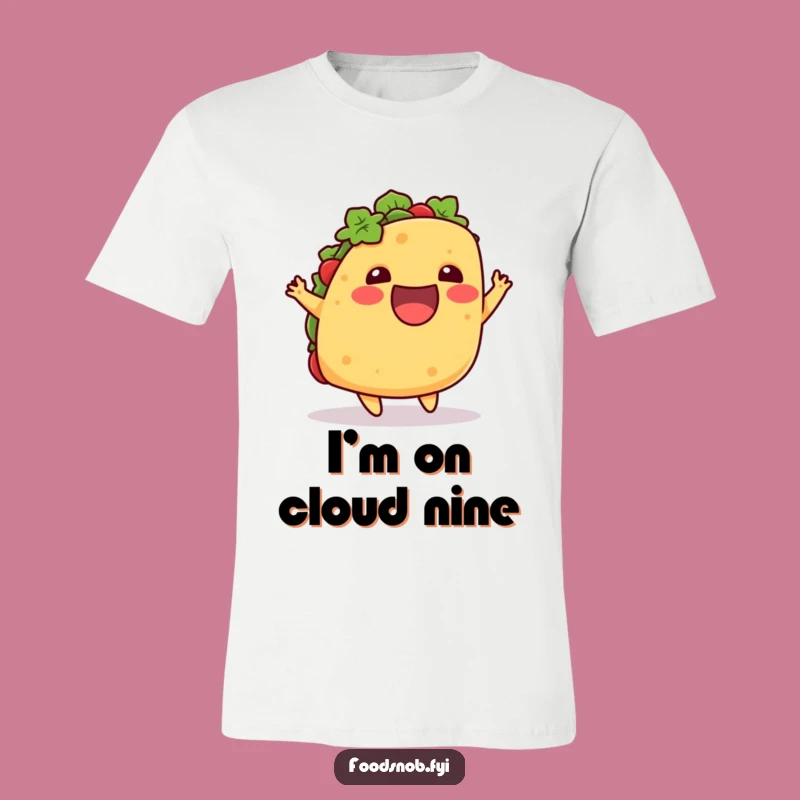 Funny Excited Taco Hop T-Shirt: Wear Your Enthusiasm