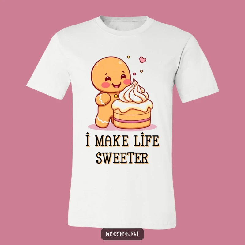 Funny Gingerbread Man Icing Cake T-Shirt - Hilarious Holiday Baker Tee