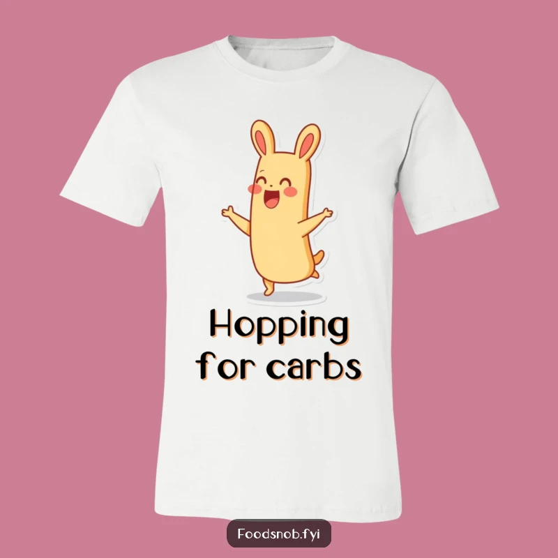 Funny Hopping Baguette T-Shirt: Wear Your Joyful Carb Love