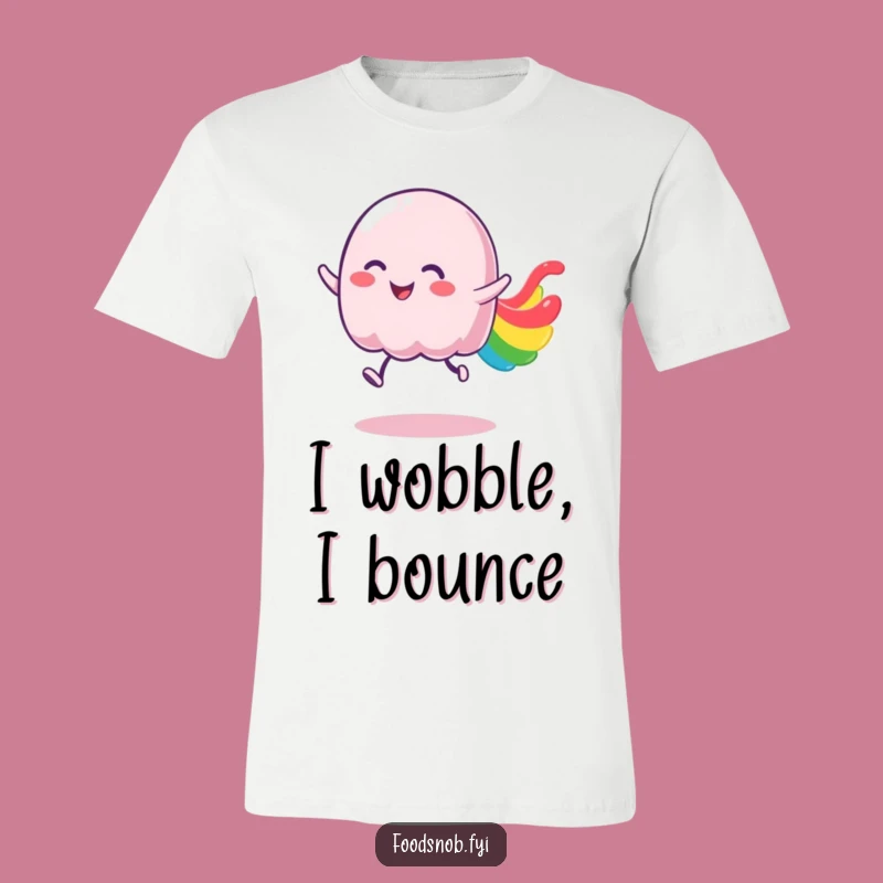 Funny Jelly Bounce T-Shirt: Joyful Colorful Character Gift Tee