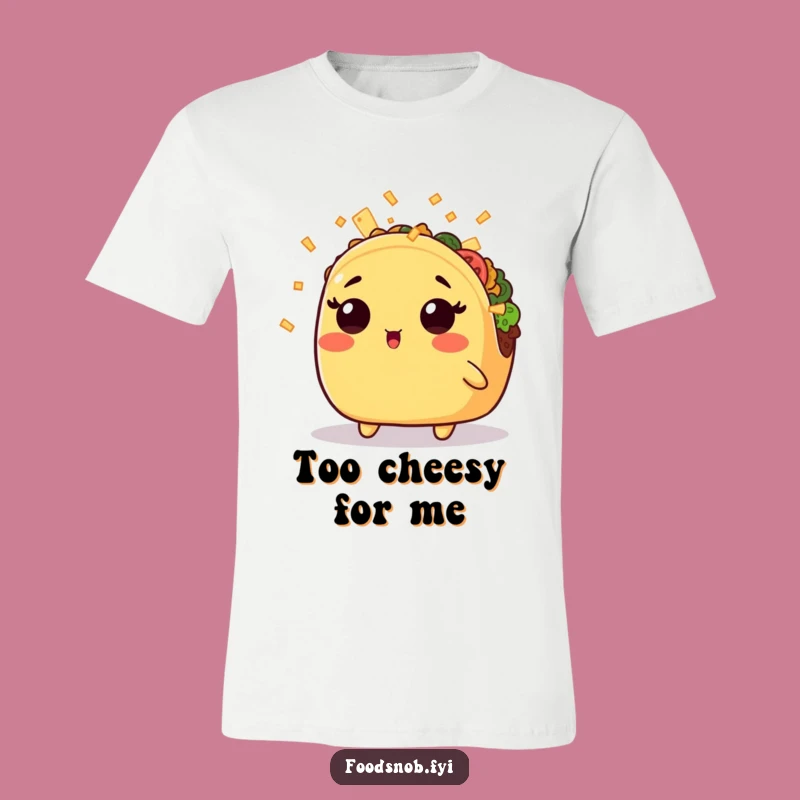 Funny Kawaii Taco Cheese Shower T-Shirt - Ultimate Comical Gift for Foodies!