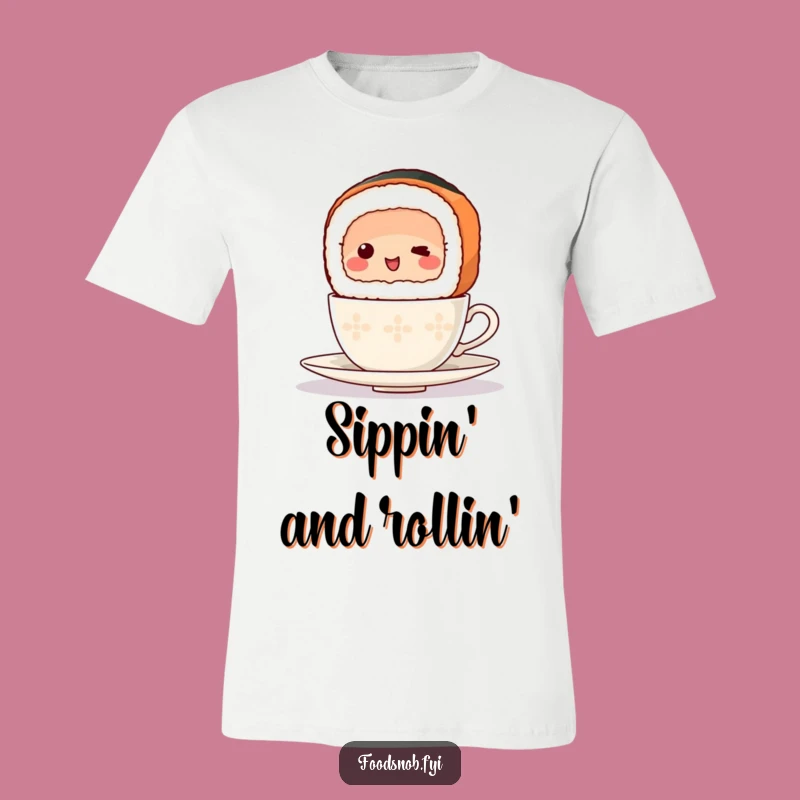 Funny T-Shirt: Balancing Sushi Character for Quirky Style