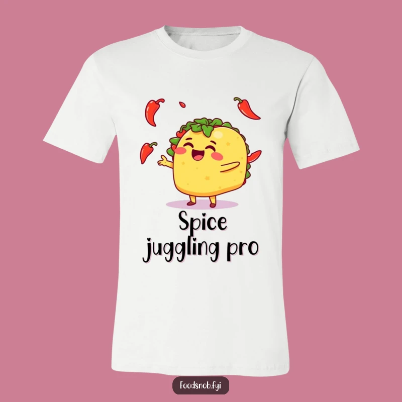 Funny Taco Juggling Peppers T-Shirt: Wear Your Humor with This Hilarious Foodie Tee!
