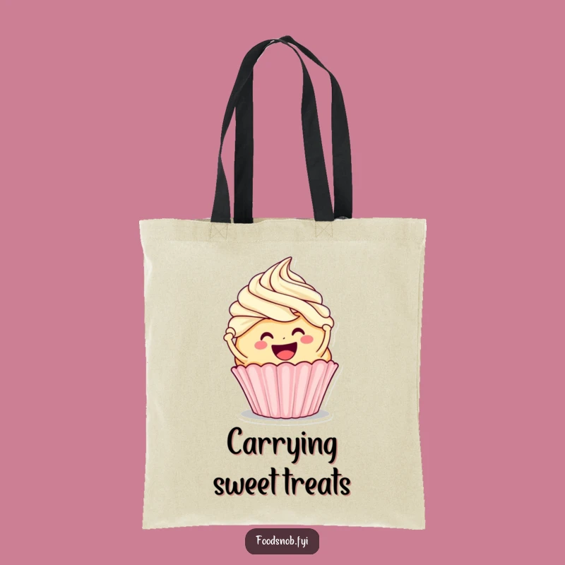 Funny Cupcake Frosting Tote Bag - Carry Your Sweetness Around