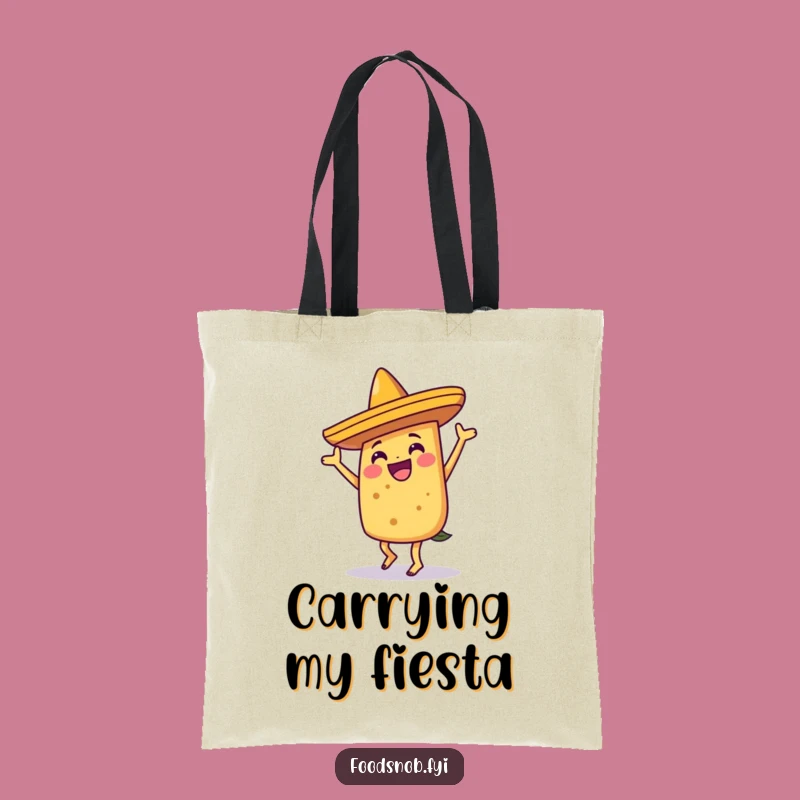 Funny Dancing Taco Tote Bag: Carry Your Fiesta Essentials with Style