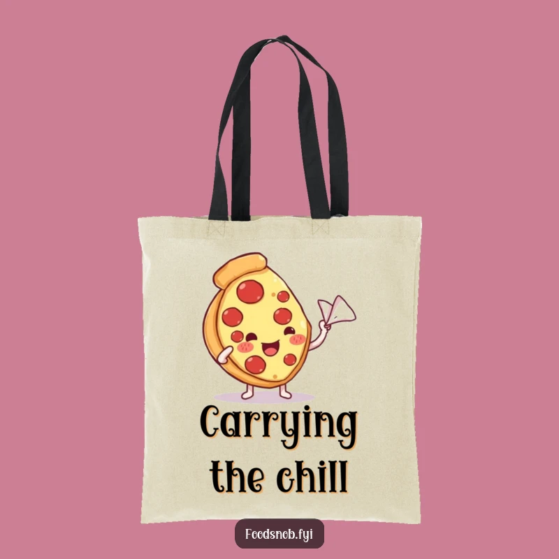 Funny Pizza Slice Tote Bag - Carry Your Coolness with Hilarious Style!