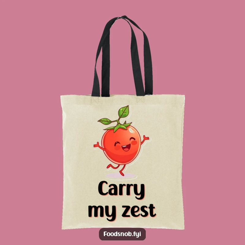 Funny Tomato Cartwheel Tote Bag: Carry Your Essentials with Zest