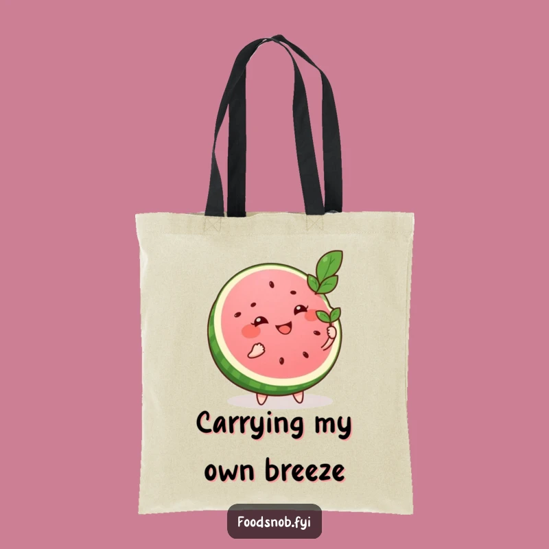 Funny Watermelon Fanning Tote Bag: Your Hilarious Companion for Shopping